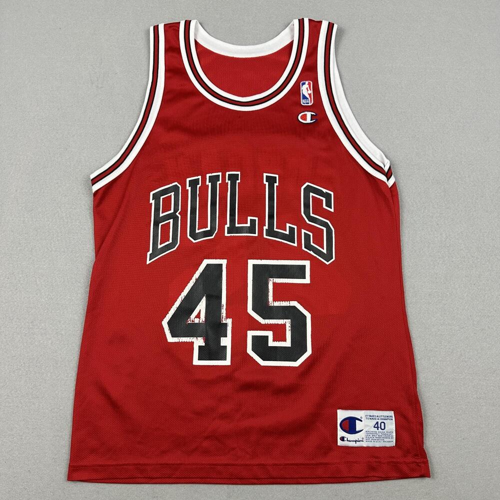 Chicago Bulls Jersey Men 40 Red NBA Basketball Champion Michael Jordan